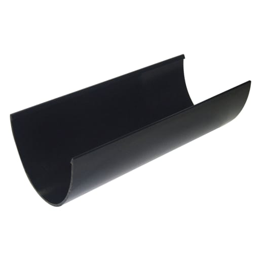 FloPlast RGX4B 170mm XtraFlo Rainwater Gutter Black 4m