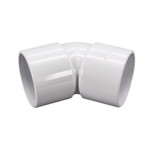 FloPlast WS19W 135° 40mm Solvent Weld Waste Bend White