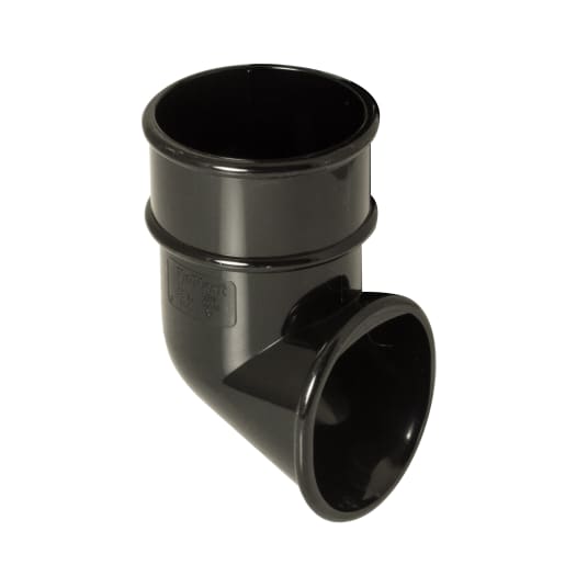 FloPlast RB3B 68mm Round Rainwater Downpipe Shoe Black