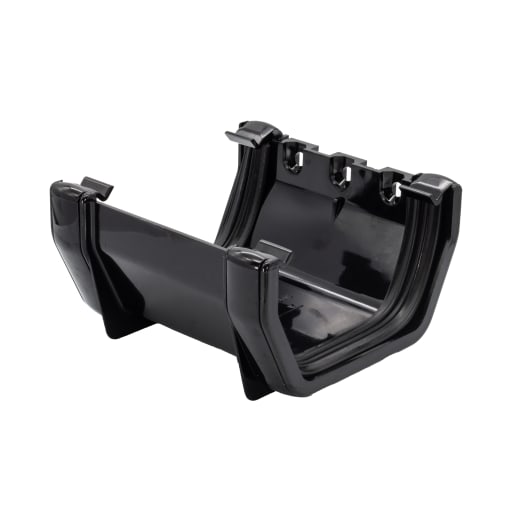 FloPlast RUS1B 114mm Square Rainwater Union Bracket Black