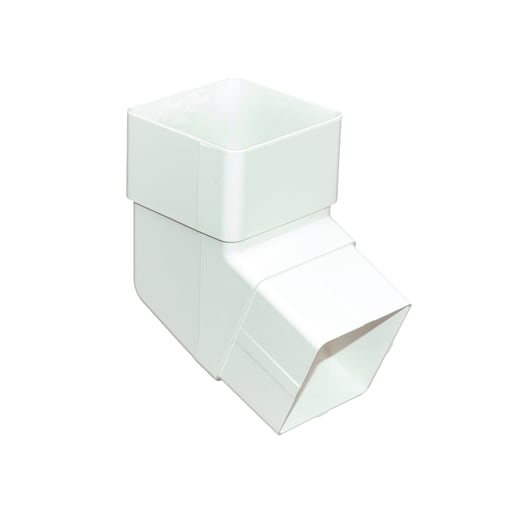 FloPlast RBS2W 112½° 65mm Rainwater Offset Bend White
