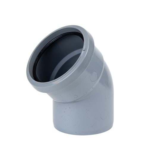 FloPlast SP163 135° 110mm Soil Single Socket Bend
