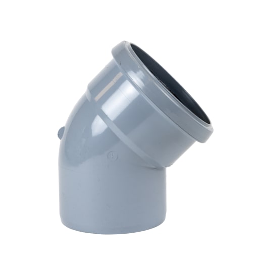 FloPlast SP163 135° 110mm Soil Single Socket Bend