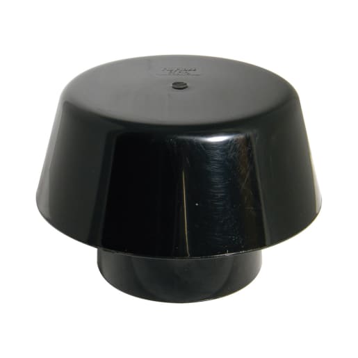 FloPlast SP310B 110mm Soil Pipe Extract Cowl Black