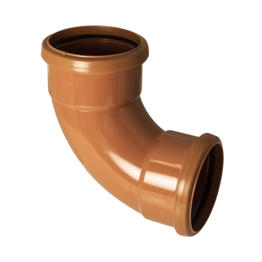 FloPlast D561 87½° 110mm Underground Double Socket Bend