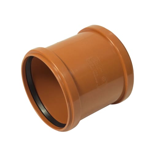 FloPlast 6D105 160mm Underground Double Socket Coupling