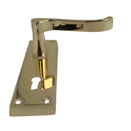 Victorian Scroll Lock Brass