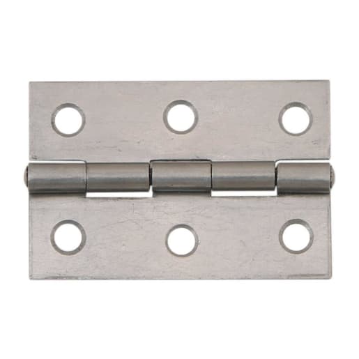 Butt Hinges 64mm L Satin Chrome Pack of 2