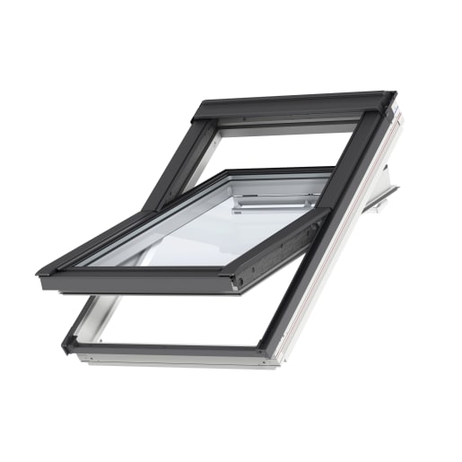 VELUX GGL Centre Pivot Roof Window White Painted 134 x 140cm