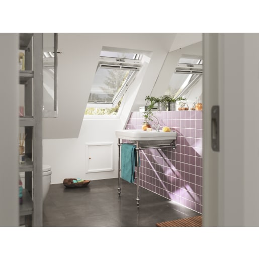VELUX GGU Centre Pivot Roof Window White Maintenance-Free 78 x 140cm