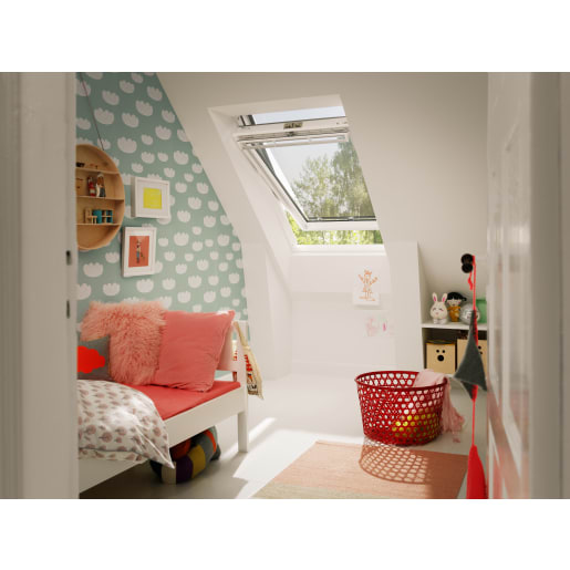 VELUX GGU Centre Pivot Roof Window White Maintenance-Free 78 x 140cm