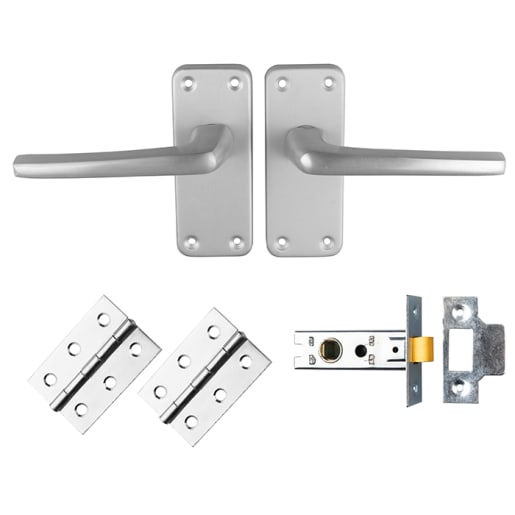 Carlisle Brass Contract Latch Pack Satin Anodised Aluminium