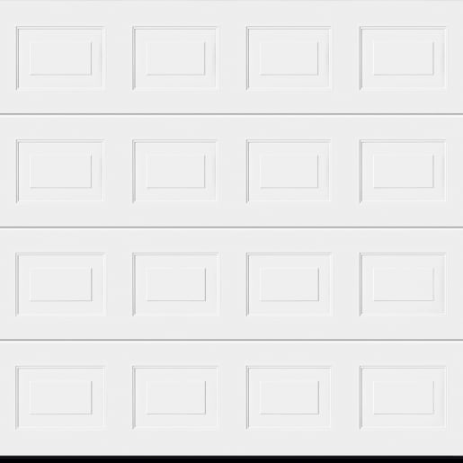 Garador 7066 Georgian Premium Garage Door 2134 x 2000mm White Woodgrain
