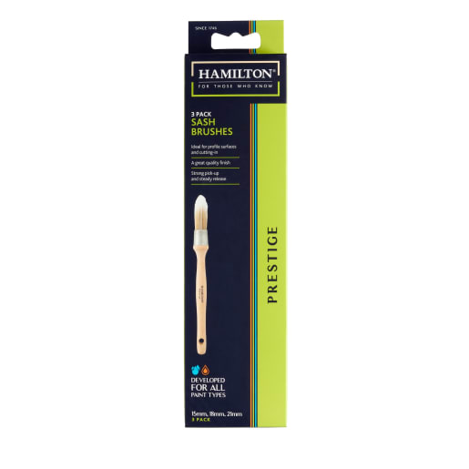 Hamilton Prestige Synthetic Sash Brush Pack of 3