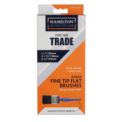 Hamilton For The Trade Plastic Handle 5 Brush Pack