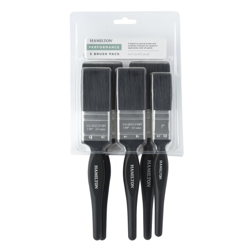 Hamilton Performance Plastic Handle Brush Pack of 5