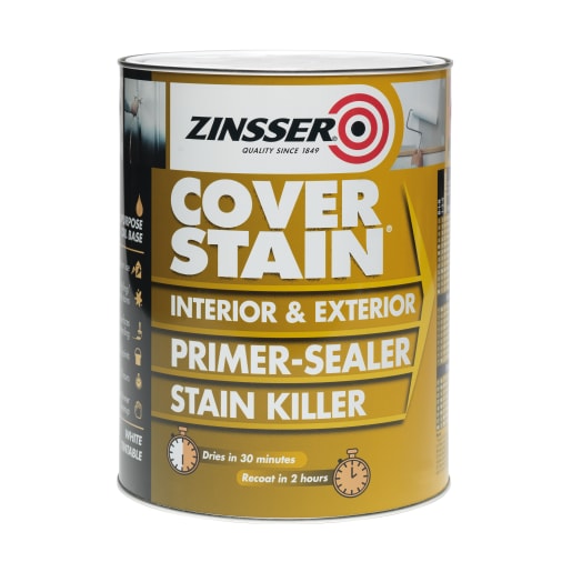 Zinsser Cover Stain Primer - Stain Blocker - Bond Coat 2.5L White