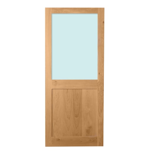 Heritage External Oak 2XG Half Glazed  Custom Door 44mm