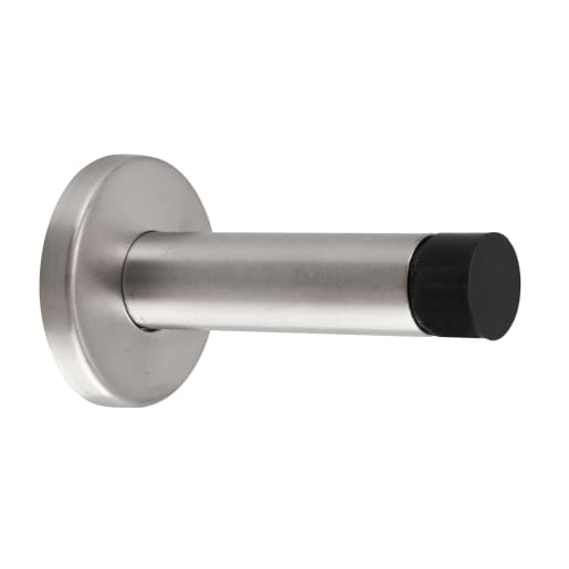 Projection Door Stop 75mm Satin Stainless Steel