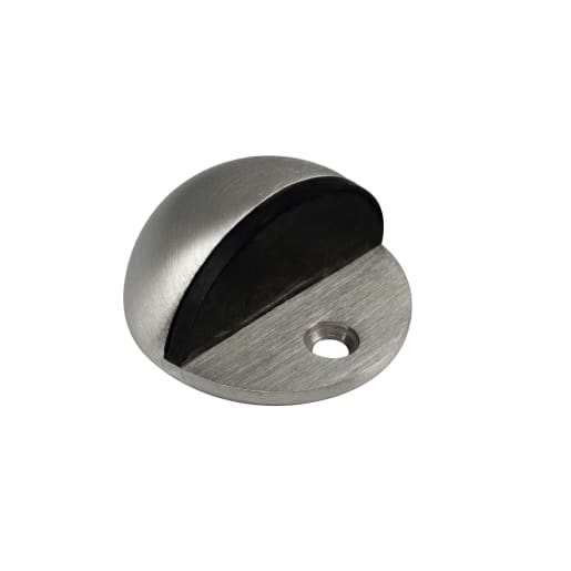 Frisco Shielded Oval Door Stop Satin Stainless Steel