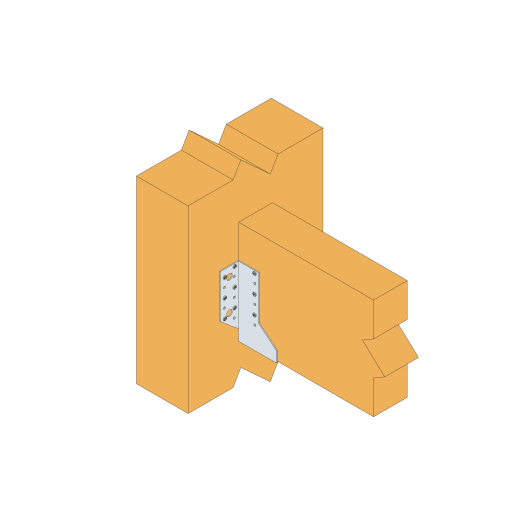 Simpson Strong-Tie Heavy Duty Faced Fixed U Joist Hanger 153 x 75 x 2mm 