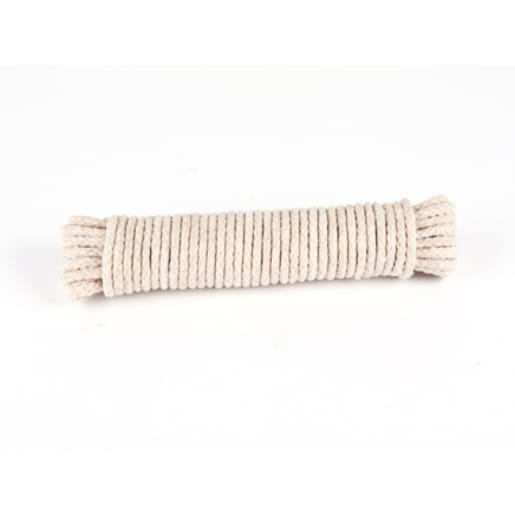 Sash Cord No.3 (5mm) Waxed Cotton 10m Hanks PWC03 Pack of 10