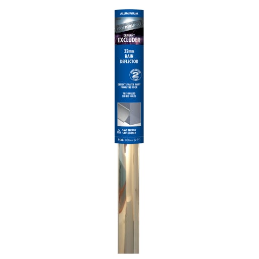 Stormguard Rain Deflector Matt Silver Finish Aluminium 2000mm x 32mm