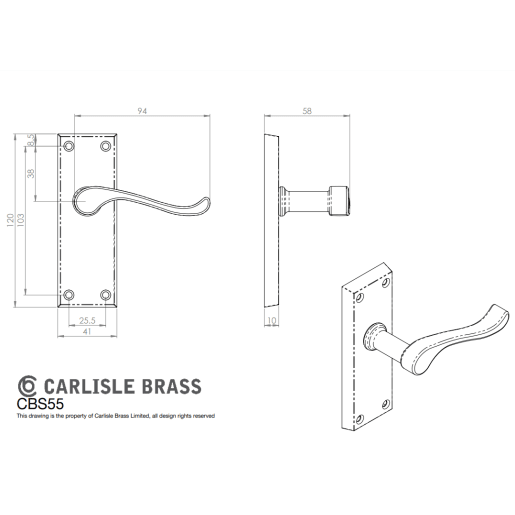 Eurospec Easi-T5-Lever British Standard Sashlock 64mm Satin Stainless Steel