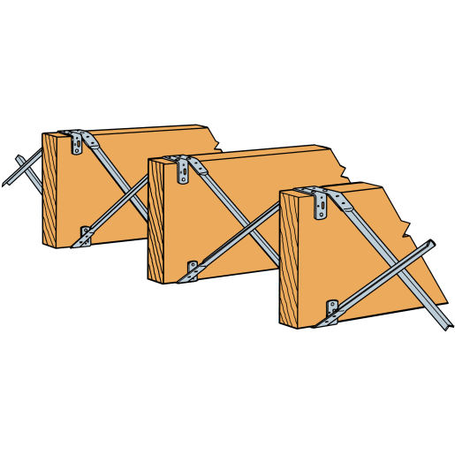 Simpson Strong-Tie Herringbone Joist Strut 400 x 27 x 1mm