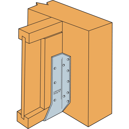 Simpson Strong-Tie Heavy Duty Faced Fixed U Joist Hanger 145 x 91 x 2mm 