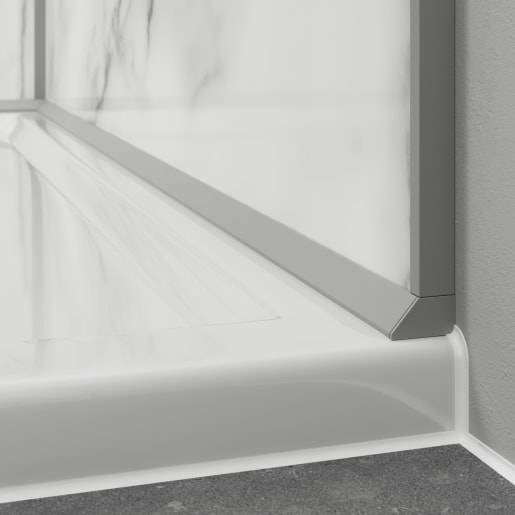 Showerwall Silver Pvc Sureseal (2 Part System) 2450mm