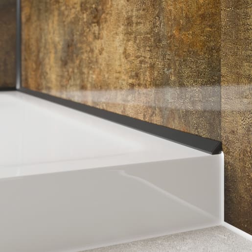 Showerwall Black Pvc Sureseal (2 Part System) 2450mm