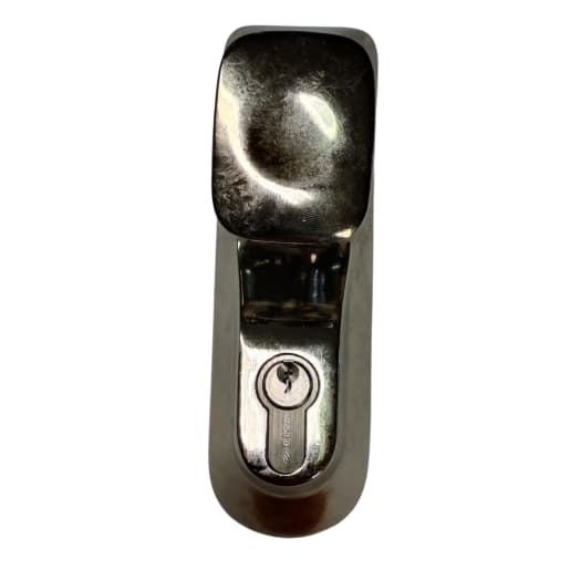 Briton 1413 Knob Operated Outside Access Device Satin Stainless Steel