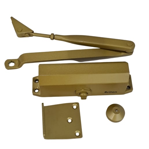 Briton 121CE Overhead Door Closer Gold