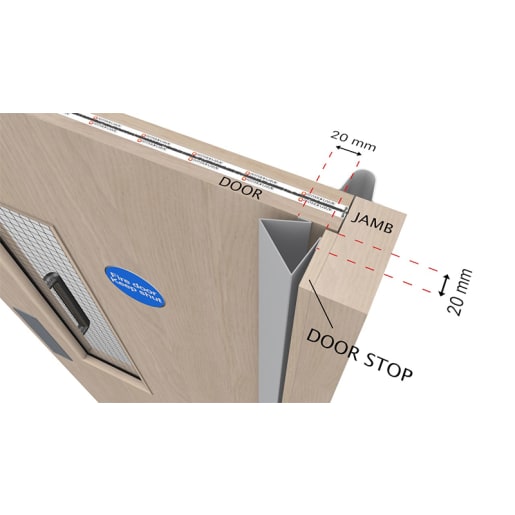 Astro FingerKeeper Front Finger Protection Door Guard 1960mm Grey