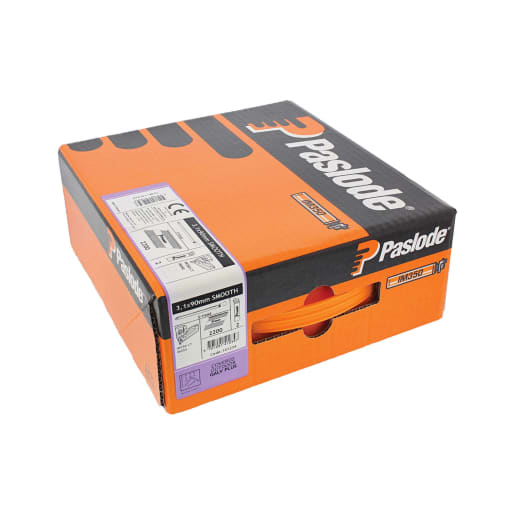 Paslode Galvanised Smooth Framing Nails Fuel Pack 90 x 3.1mm for IM350