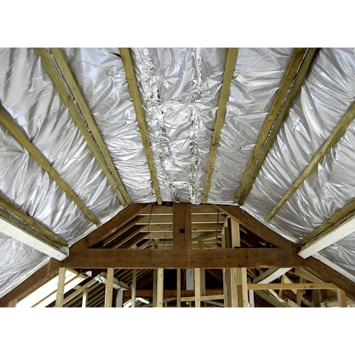 TLX Silver Thinsulex Multifoil Insulating Vapour Barrier 10m x 1200 x30mm