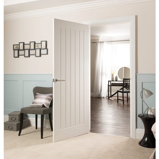JELD-WEN Newark Cottage 5 Panel Interior Fire Door 1981 x 686 x 44mm Primed