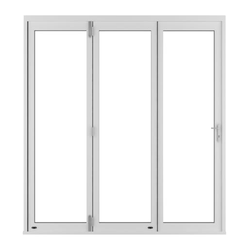 JCI FSC Pre-Finished Slimline External Bi-fold Door Set 2.1m White