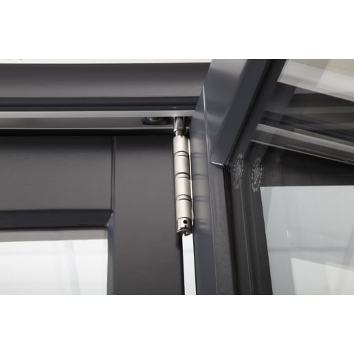 JCI FSC Pre-Finished Slimline External Bi-fold Door Set 2.7m Grey