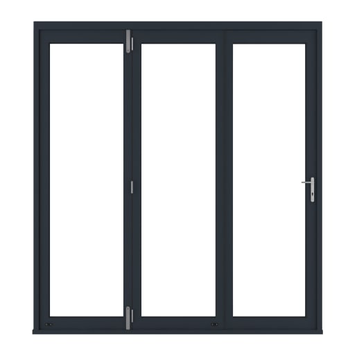 JCI FSC Pre-Finished Slimline External Bi-fold Door Set 2.4m Grey