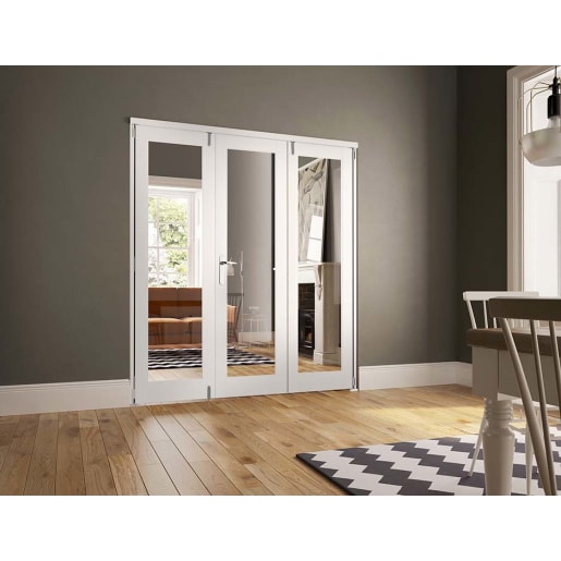 JCI FSC Pre-Finished Internal Fold Flat Door Set 1.8m White