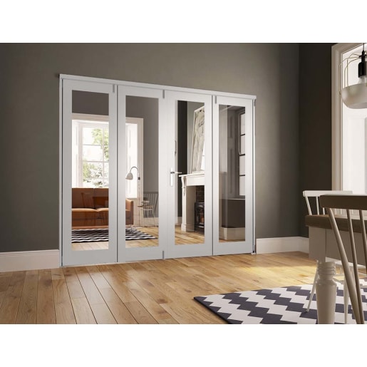 JCI FSC Pre-Finished Fold Flat Internal Door Set 2.7m White