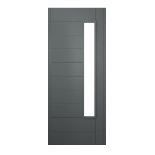 JCI FSC Stockholm Hardwood Veneer External Door 1981 x 762mm Grey