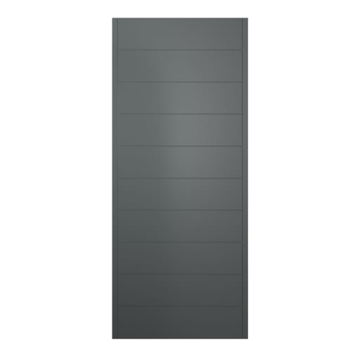 JCI FSC Oslo Hardwood External Door with Frame 2032 x 813mm Grey