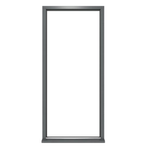 JCI FSC Oslo Hardwood External Door with Frame 1981 x 838mm Grey
