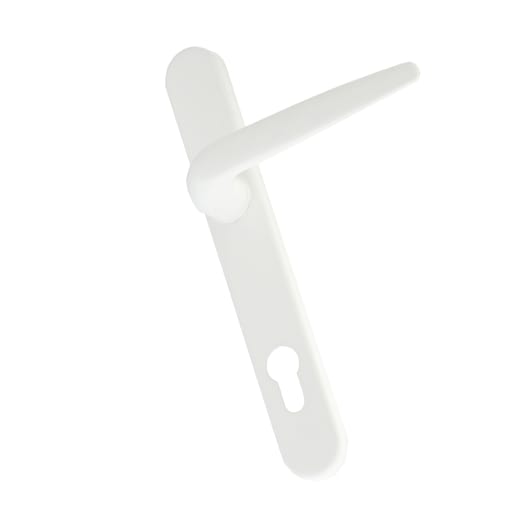 Crystal uPVC Front Door Small Square glass Chatsworth White Left Hand Obscure Glass 920x2090mm