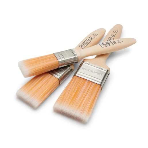 Hamilton For The Trade Fine Tip Flat Brushes 3 Pack