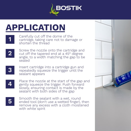 Bostik S31 Neutral Cure Sanitary Silicone Sealant 310ml Grey