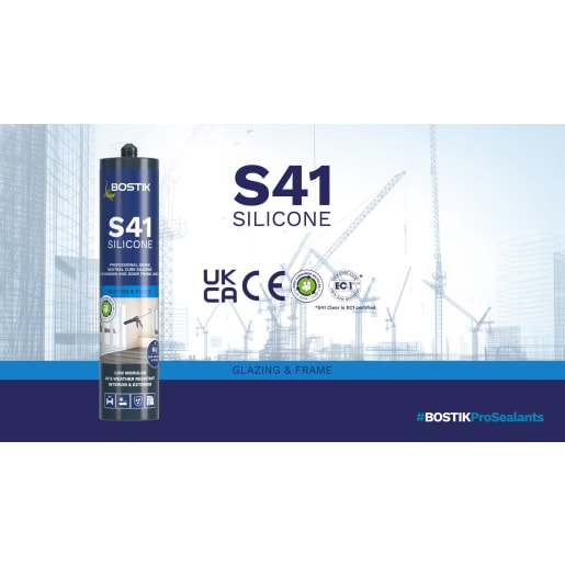 Bostik S41 Neutral Cure Window & Door Frame Silicone Sealant 310ml Brown